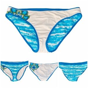 Athleta Reversible Tie Dye BOHO Bikini Bottoms